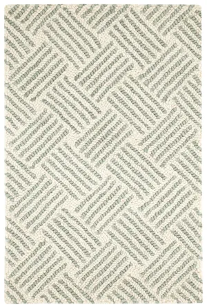 Layers Desert Sage Hand Hooked Wool Rug