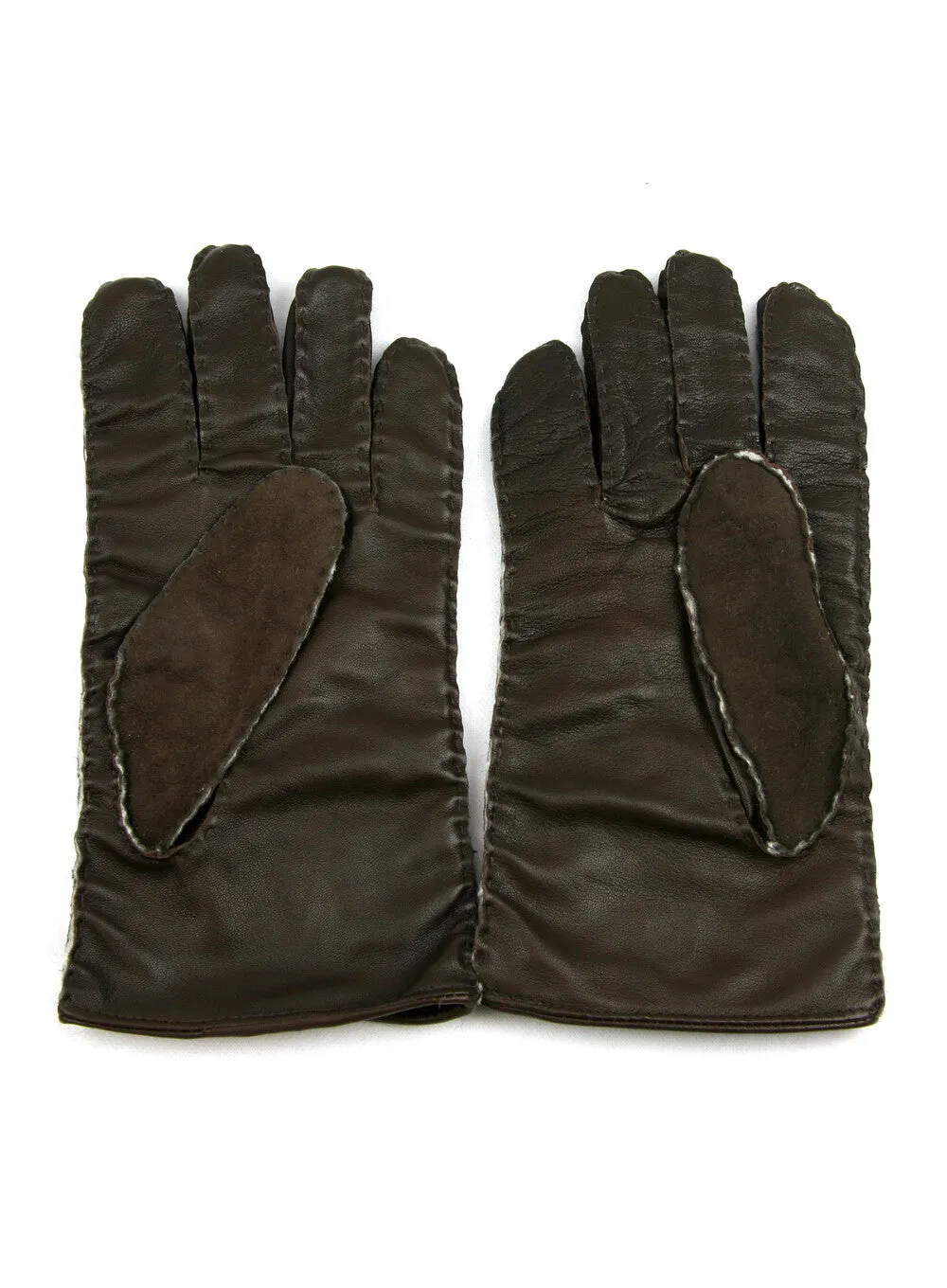 Men's Leather Palm Lambskin Back Gloves