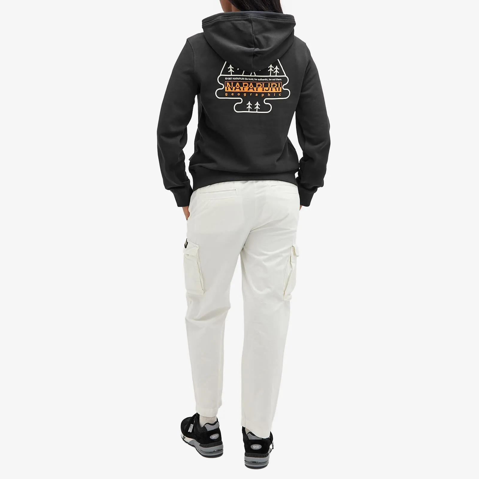 Napapijri Logo hoodie, black