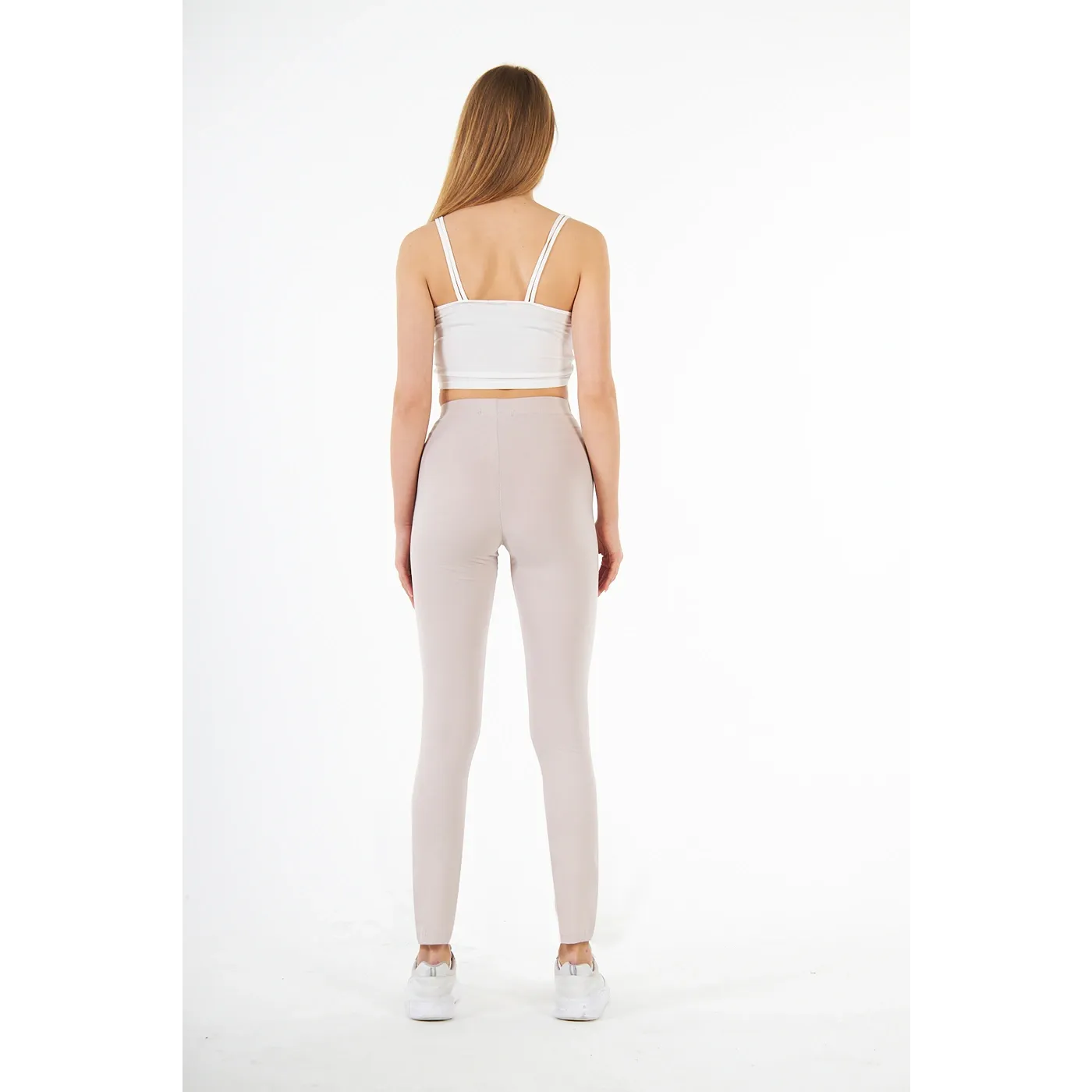 Nude Cotton Jersey Leggings