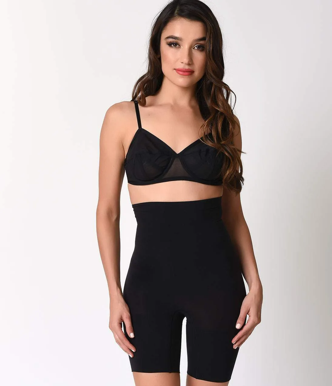 Spanx Black Higher Power High Waist Shaper Shorts