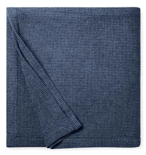 Talida Navy Blanket by Sferra