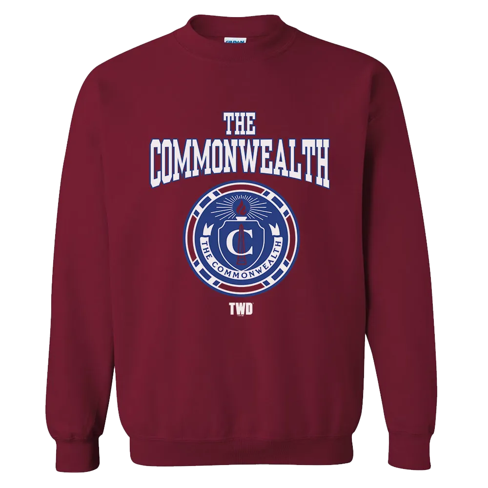 The Walking Dead Commonwealth Collegiate Fleece Crewneck Sweatshirt