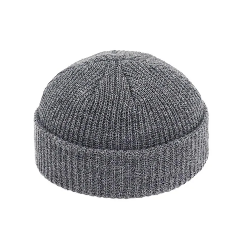 Unisex Winter Warm Knitted Wool Casual Short Beanie Hats