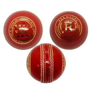 Zee Sports Cricket Ball Royal 7-Star Cherry Red